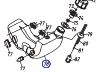 Бак топливный 140FA/Oil Tank TSS-GJH95A, (№78 JH95A, HUASHENG 140FA)