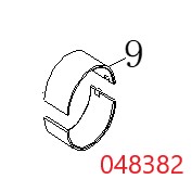 Вкладыш шатунный (комплект 2 шт) Diesel 188FE/Bushing, Connect Rod, №9 (70010-01664-00)