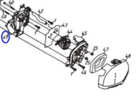 Проставка карбюратора 140FA/Intake-Tube Part TSS-GJH95A, (№41 JH95A, HUASHENG 140FA)