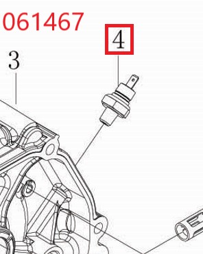 Датчик давления масла SGG 9000(.L.),LC192FD Lc / Oil pressure sensor (283690002-0001)