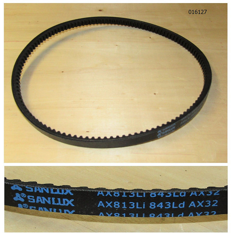 Ремень приводной зубчатый (AX813Li 843Ld) для TSS-WP100TH&L/V-Belt, №26 (CNP15026)
