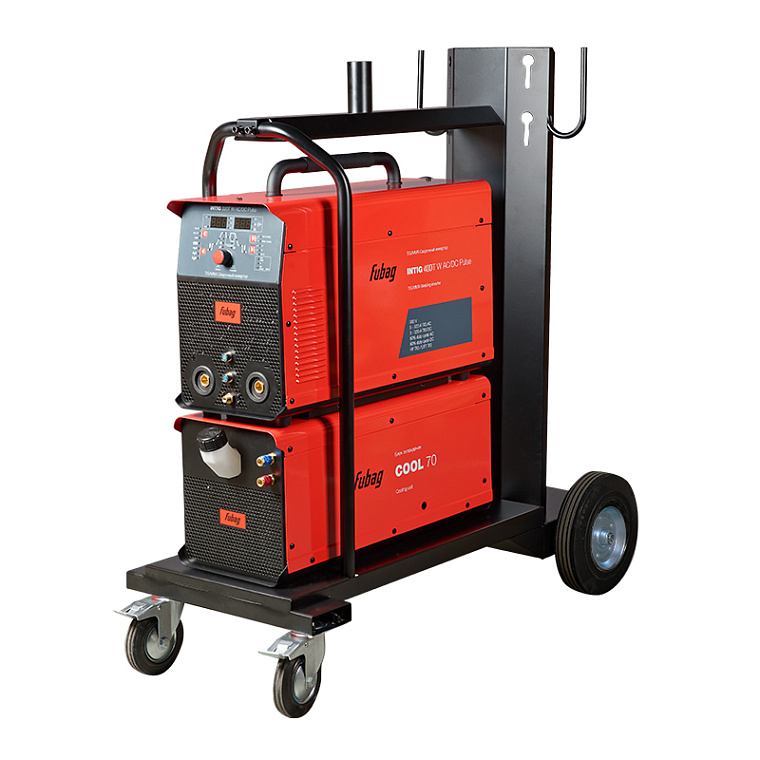 Сварочный инвертор FUBAG INTIG 400 T W AC/DC ПУЛЬС (PULSE) + Горелка FB TIG 18 5P 4 м + Блок жидкостного охлаждения Cool 70 + Тележка для аппаратов
