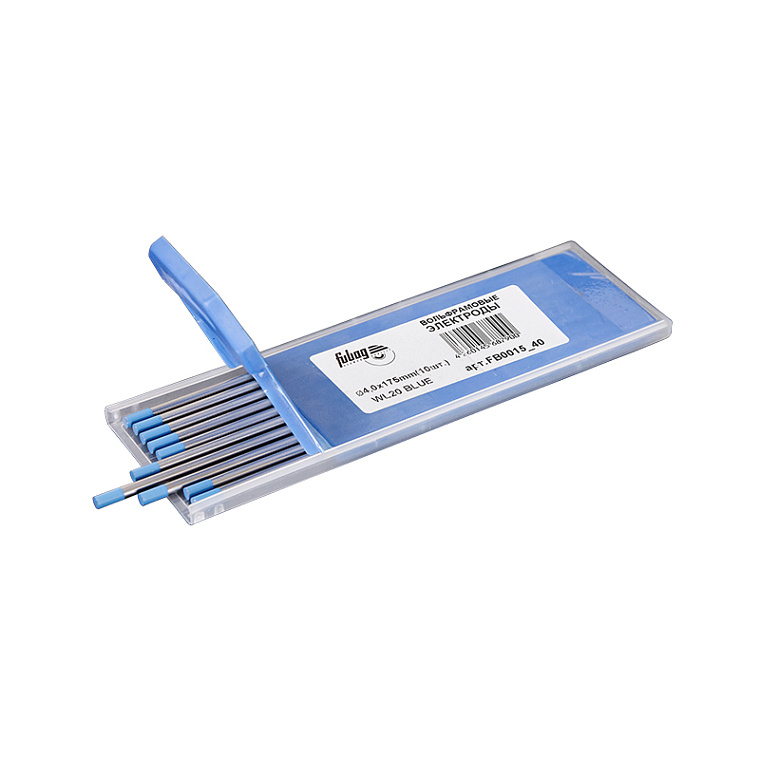 Вольфрамовые электроды FUBAG D 4,0 x 175 мм синие (blue) WL20 (10 шт.)