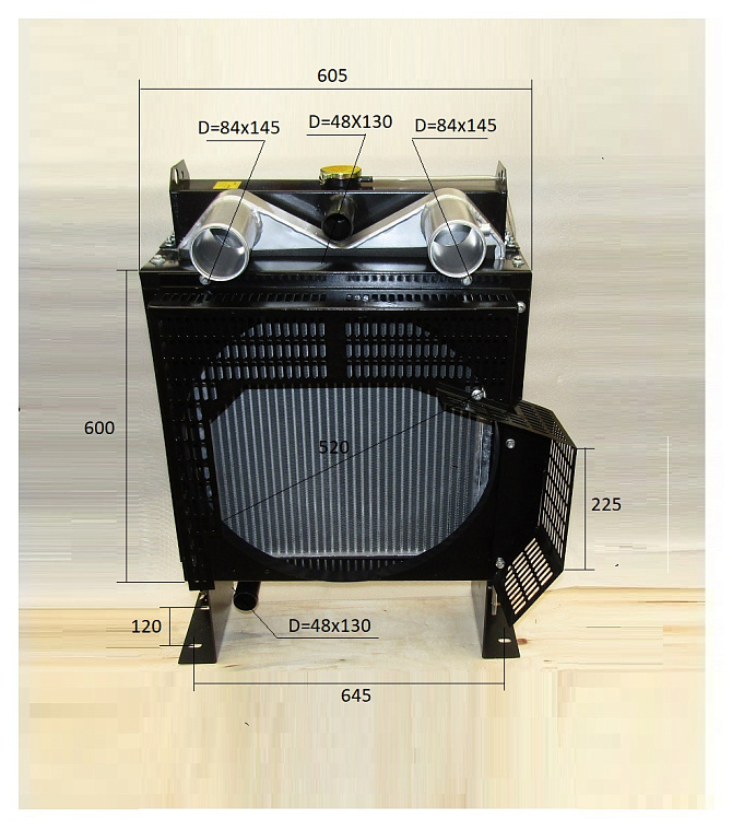 Радиатор охлаждения с интеркулером  Ricardo R4105ZLDS1; TDK56, 66 4LT (с интеркулером)/Radiator (уце