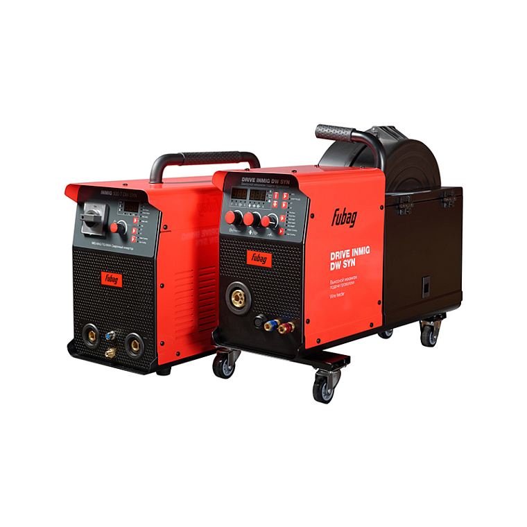 Cварочный полуавтомат FUBAG INMIG 500T DW SYN + Подающий механизм ДРАЙВ (DRIVE) INMIG DW SYN + Шланг пакет 5 м + Горелка FB 400 3 м