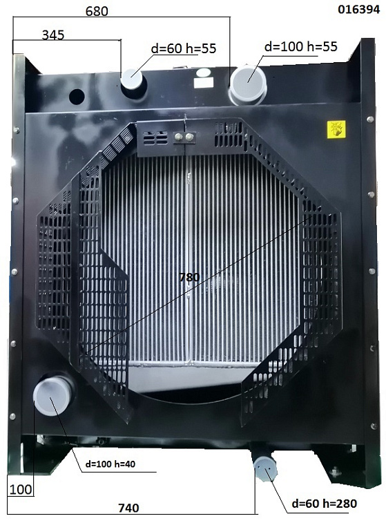 Радиатор охлаждения Baudouin 6М16/Radiator (1001053397)